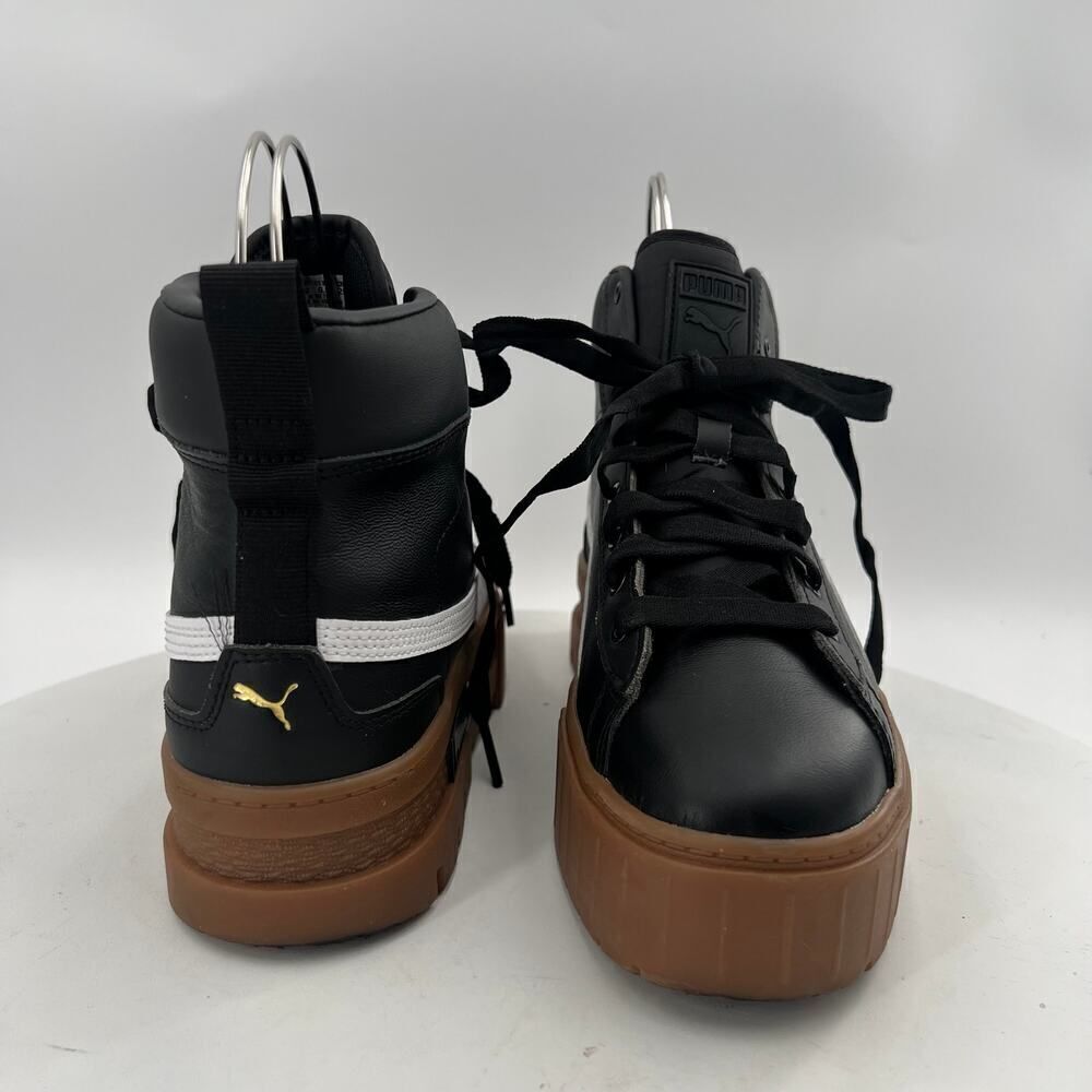 PUMA Mayze Womens Mid Platform Black Sneakers Casual Shoes Size 8.5 - Picture 12 of 15